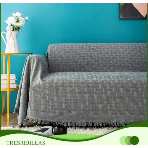 New Fashion Sofa Towel Throw Blanket Solid Color Knitting Sofa Covers Blanket Plaid Towel Slipcovers Protect Cover Home Decor