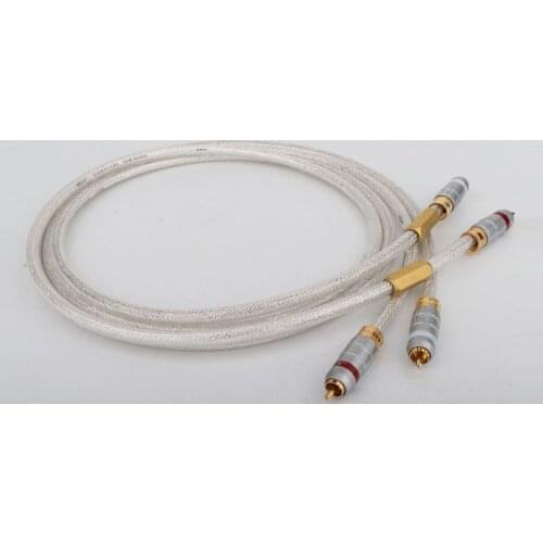 QED Signature 6N OCC Silver-Plated Audio Cable With Gold Plated RCA Plug Connector