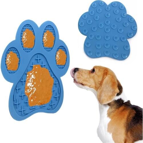 Silicone Dog Feeding Lick Mat Pet Dog Feeder Bowl For Bath Distraction Easy Dog Bath Buddy Slow Food Sucker Lick Pad