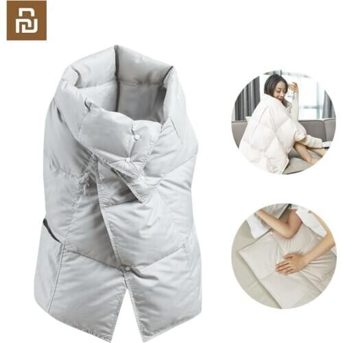 YUYUEHOME Portable Light Down Multifunctional Blanket Duck Down Warm Cold-proof Wearable TV Down Blanket For Beds Travel Home