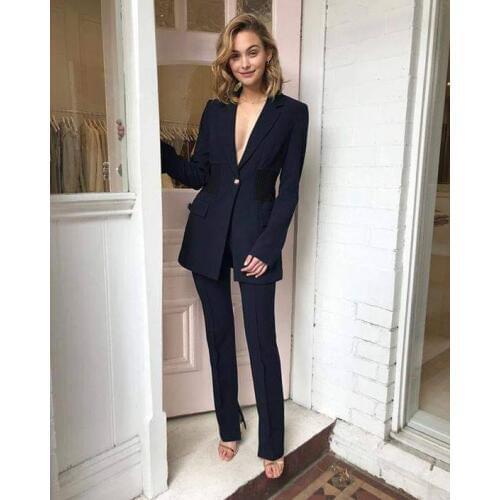 Women Pant Suits Blazer Jacket Pant 2 Pieces Set Female Wear to Business Suits women suit