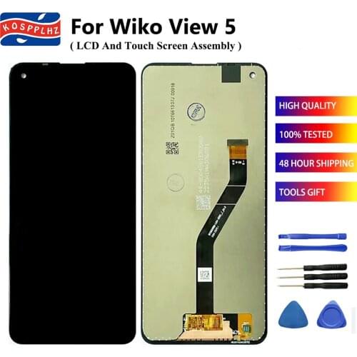 6.55" For Wiko View 5 LCD Display + Touch Screen Sensor Assembly 100% Tested WIKO VIEW5 / VIEW 5 PLUS VIEW5Plus LCD Lens + Glue