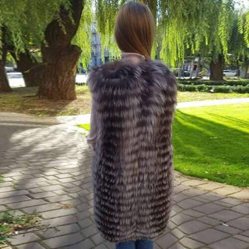 Winter Fur Gilet Women Real Fur Vest Fashion Casual Fur Waistcoat Quality Sleeveless Coat Free Shipping
