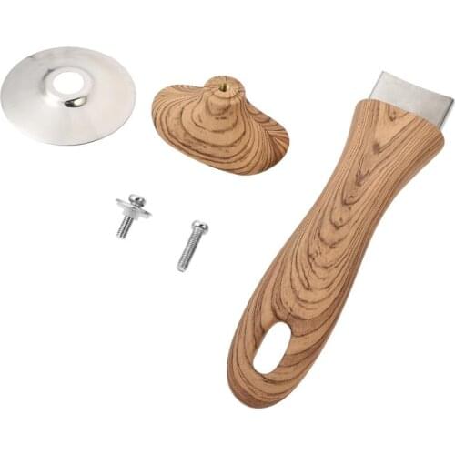 2pcs Universal Stainless Steel Milk Pan Anti-Scalding Handle Pan Lid Pot Replacement Handles Cookware Lid Handgrips Pot Handles