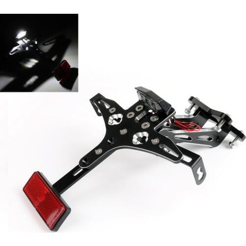 Areyourshop for Yamaha MT-09 FZ-09 MT 09 2014-2016 Tail Tidy Fender Eliminator License Plate Bracket With LED Light Aluminum