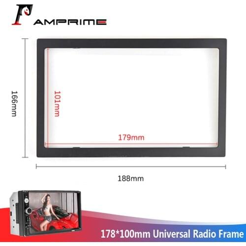 AMPrime Android radio Car Accessories 2Din Radio ABS Plastic Framework Car Multimedia Player For Universal 7010B/7023B/7018B
