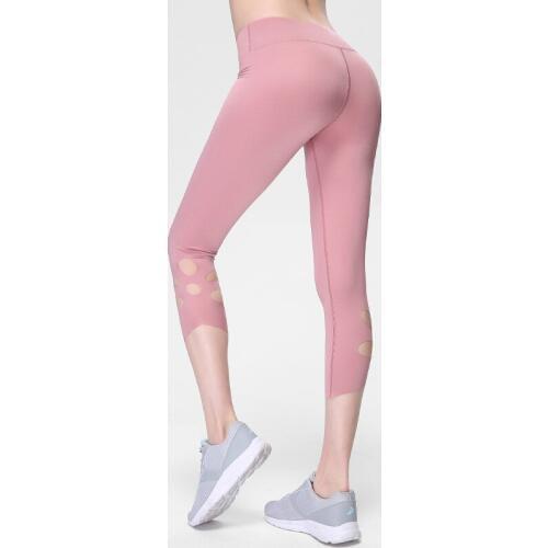 Calf-length Pants Capri Pant Sport Leggings Women Fitness Seamless Yoga leggings Gym High Waist pants Girl Black Mesh Women
