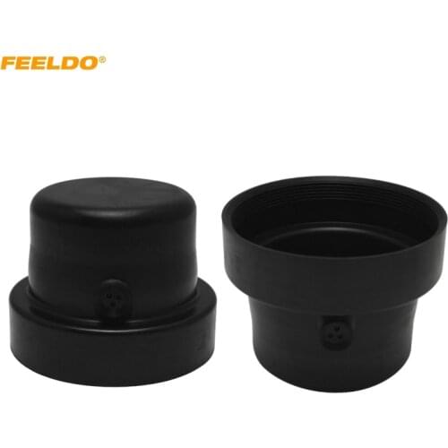 FEELDO 2Pcs Car/Auto Waterproof HID LED Headlight Dustproof Cover Cap Rubber 63mm-76mm Sealing Headlamp Cover #5588