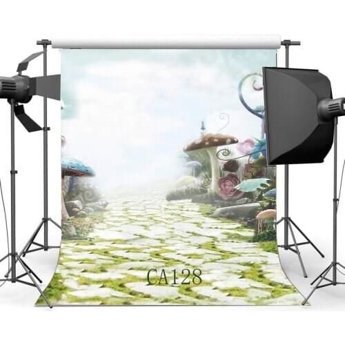 Photography Backdrops Fairy Tale Mushroom Wonderland Seamless Newborn Baby Toddlers Portraits Background