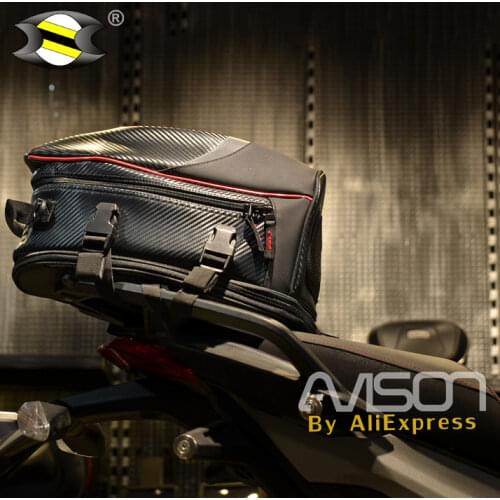PU Leather SeatBags Waterproof TailBags Motorbike Scooter Luggage Fit for Ducati Honda Kawasaki Suzuki Yamaha Benelli Triumph