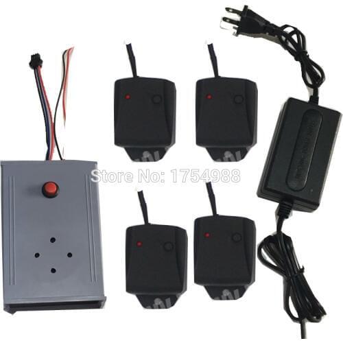 Room escape game multi knock prop knocking in the right order to open 12v EM Lock escape from mysterious dark room