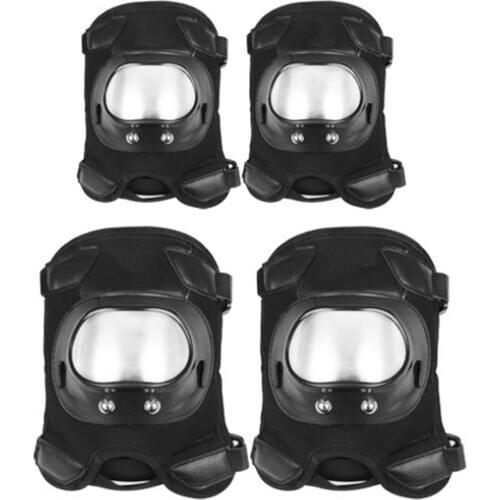 4PCS Short Motorcycle Anti-fall Knee And Elbow Protector Set