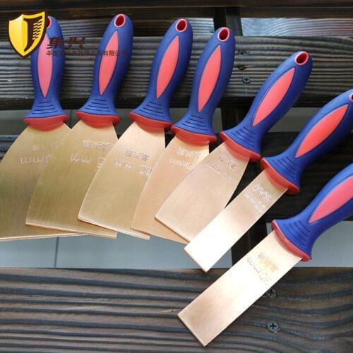 Red Copper Non sparking Putty Knife, Safety Construction Hand Tool for Cleaning