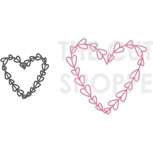 Metal Cutting Dies Heart Necklace Stencils Scrapbooking Embossing DIY Crafts Paper Cards Album Decor Metal Dies Cut