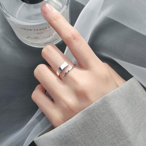 New Gothic Men Open Adjustable Size Chains Rings for Women Wedding Ring Jewelry Valentines Day GIFT 2021