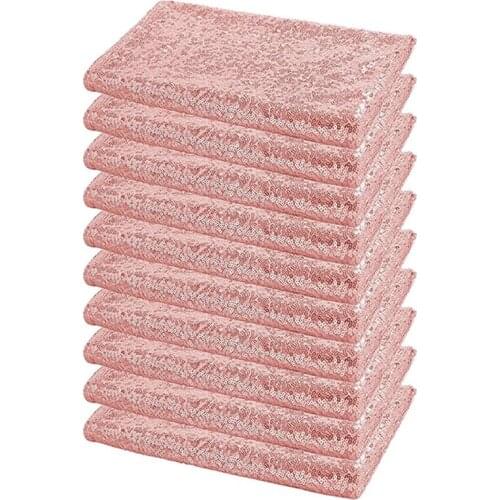 Practical Sequin Tablecloth Rose Gold Sequin Table Runners for Rectangle Tables Sparkling Table Covers for Party Baby Shower Dec