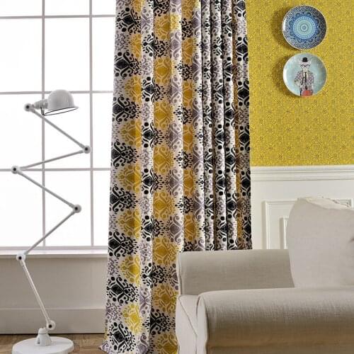 Modern Minimalist European Style Curtains for Living Room Dining Room Bedroom Double-sided Brushed Print Shading Curtains Custom