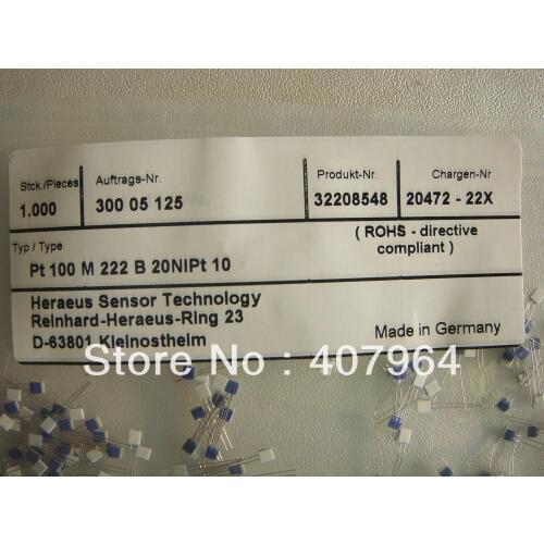 Thin Film Pt1000 Elemment , Class B, Heraeus Brand, Gemerny Origin, Fast Delivery, Free Shipping