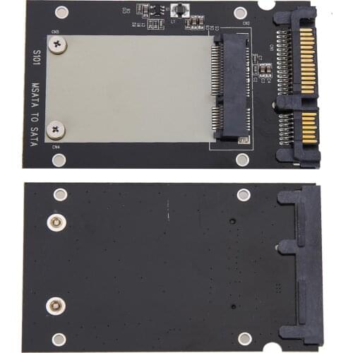 Universal msata to 2.5" SATA Standard Mini SSD m SATA to 2.5 inch SATA 22-Pin Converter Adapter Card for Windows Linux Mac 10 OS