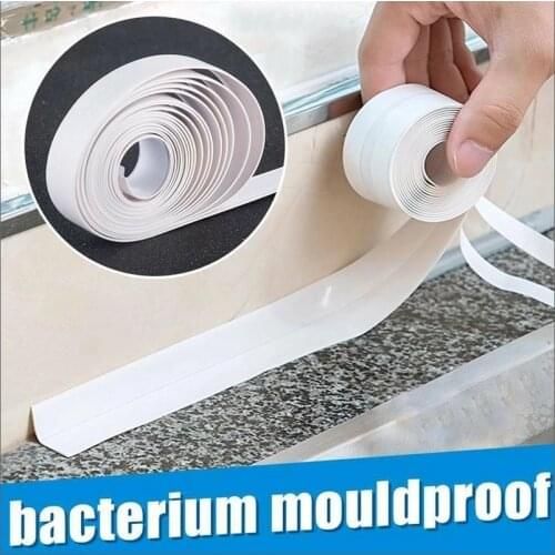 Blue PVC Sealing Strip Kitchen Bathroom Shower Sink Bath Sealing Strip Tape Bath Wall Sink Basin Edge Self Adhesive Sealing Tape