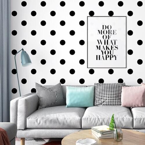 Polka Dot Plaid Geometric Modern Simple Cool Fashion Brand Clothing Store Wallpaper Womens High-End Special Background Wall