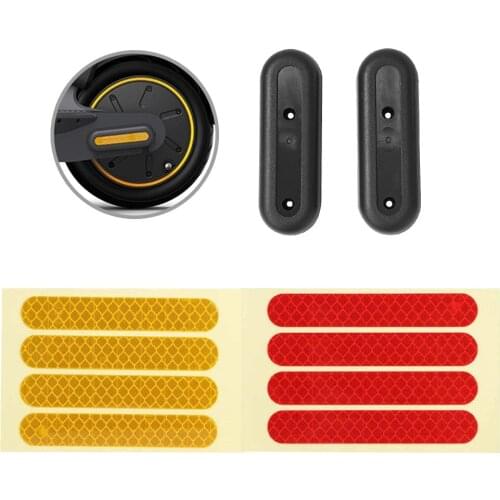 Rear Wheel Hub Decorative Shells And Reflective Sticker for Ninebot G30 Max Electric Scooter Protective Cover And Refectorbars
