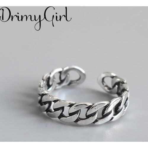 New Arrivals Boho Vintage Hollow Chains Rings For Women Large Adjustable Size Finger Ring Fashion Jewelry 2021