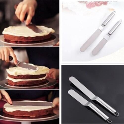 1PC Stainless Steel Butter 6 Or 8 Inch Cake Cream Sandwich Spatula Smoother Icing Spreader Fondant Pastry Cutter