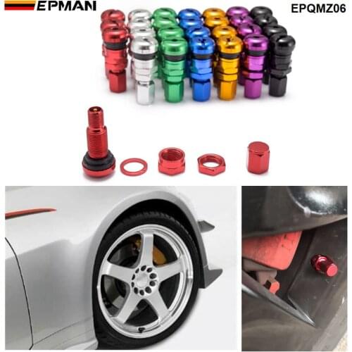 4pcs/set Universal Motorcycle Car Wheel Tubeless Tire Valve Air Caps for Tire Valve Stem Aluminium Metal Air Valve Stem EPQMZ06