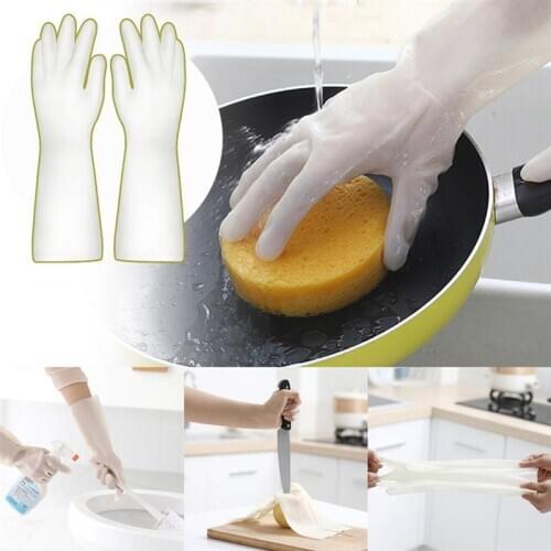5pairs Dishwashing Gloves Creative Waterproof Rubber Kitchen Gloves Cleaning Gloves Kitchen Household Rubber Gloves