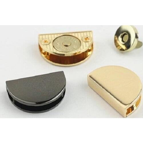 10pcs/lot luggage handbag hardware accessories messenger bag semi-circular magnetic button lock decorative buckle accessories