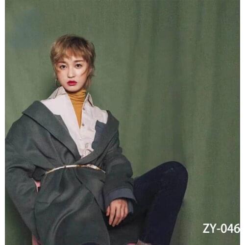 DAWNKNOW Vogue Pro Dyed Solid Green Muslin Photography Background Backdrop Pure Colour Fashion Personal Photo Studio 3x5M