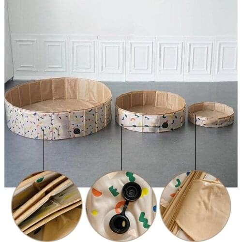 Kids Playpen Ocean Ball Pit Baby Infant Foldable Pool Round Colorful Balls Fence