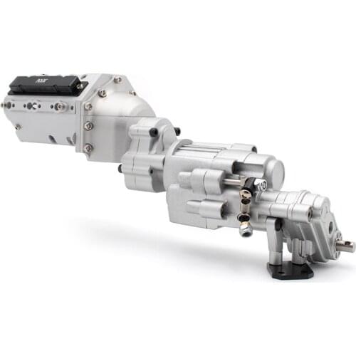 DIY metal V8 Motor two-speed transmission set for Axial 90046 scx10-ll rc car parts scx10-ll