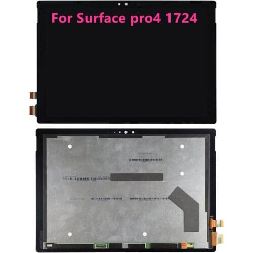 For Microsoft Surface Pro 4 1724 LCD Display Touch Screen Digitizer Assembly 12.3'' For Microsoft Pro 4 LCD Replacement