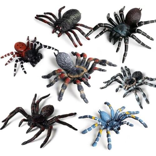 Halloween Simulation Plastic Horror Black Spider Model Joking Tricky Birthday Toys DIY Decoration Party Ornaments Props Gifts