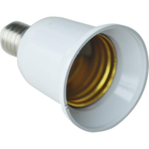 HOT-E14 to E27 Extend Base LED CFL Light Bulb Lamp Adapter Converter Screw Socket
