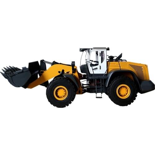 JDM 1/14 RTR Metal Hydraulic RC Loader Remote Control Truck Car FS I6S Valve Pump ESC Outdoor Toys For Boys Gift TH18496-SMT6