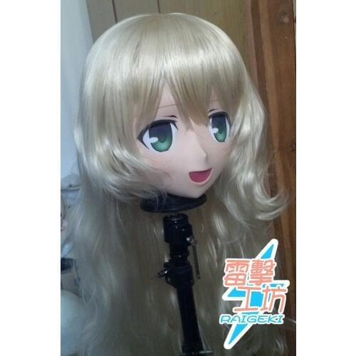 KM91816)Top Quality Handmade Female Resin Cosplay Japanese Anime Role play Kigurumi Mask Crossdress Doll Crossdresser Outfit
