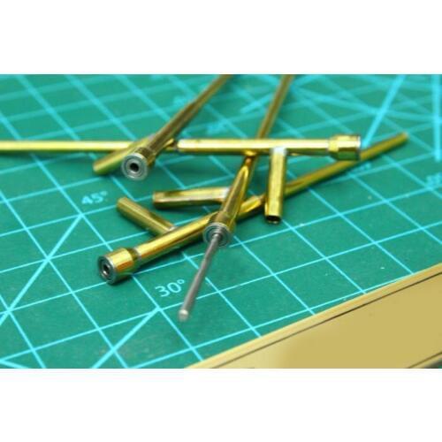 2 Pieces Brass Bushing 2MM Lubricating Shaft Sleeve 90mm Spare Parts for DIY RC Battleship/Warship/Aircraft Carrier Boat Model