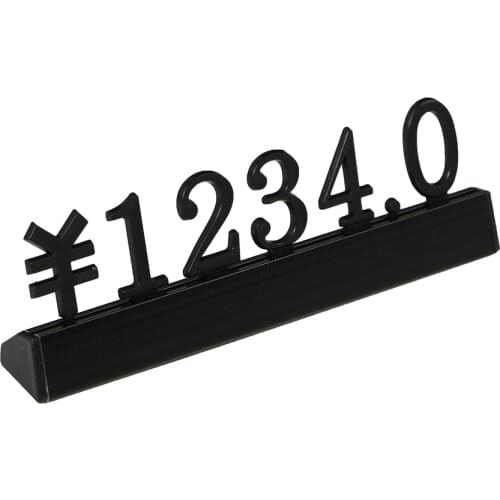 Luxury 3D Metal Price Tag Adjustable Price Tag Callouts Price Display Euro Pound Price Numeral Cubes Assembly Lable Blocks Stick