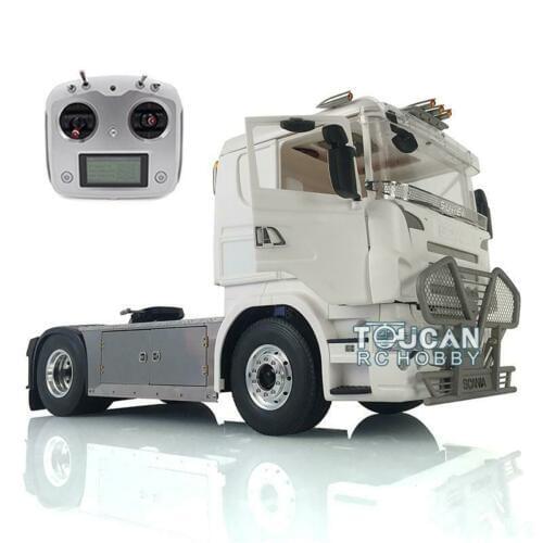 RC LESU 1/14 Metal Sca 4*4 Chassis Sound Bumper Hercul Tractor Truck Radio THZH1023-SMT4