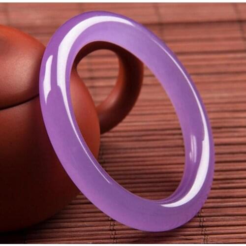 Fashion jewelry Real Bangle Manufacturers Wholesale Jadeite Quartzite Article Violet Ice Through Bracelet For Wome