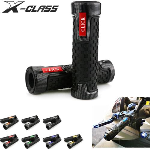 Motorcycle Hand Grips Rubber Carbon Handlebar Guards Protector Accessories for HONDA CLICK 125 150 110 2015-2017 2018 2019 2020