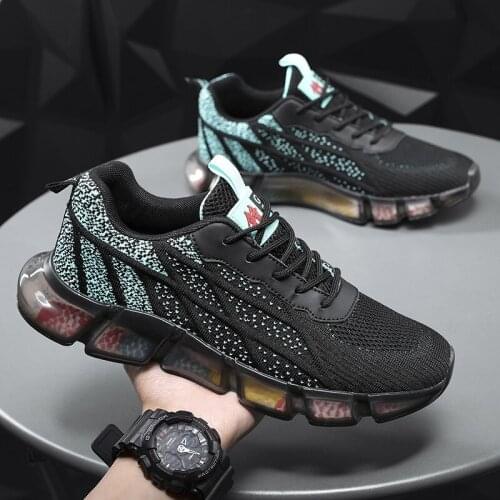 Mens Fashion Sneakers Breathable Mesh Running Shoes Non Slip Soft Sole Casual Athletic Walking Tennis Shoes