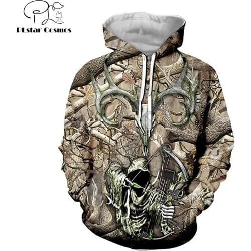 Reaper Bow Huntin 3D Printed Mens Hoodies Harajuku Streetwear Autumn Hooded Sweatshirt Unisex Casual Jacket Tracksuits TD2255715