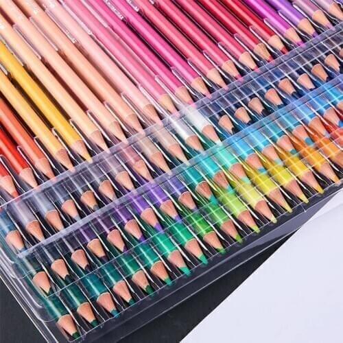 48/72/120 Color Colors Oil Pencil Set Sketch Non Toxic Soft Wood Bright Color Pencil High Quality Artist Painting Art Supplies