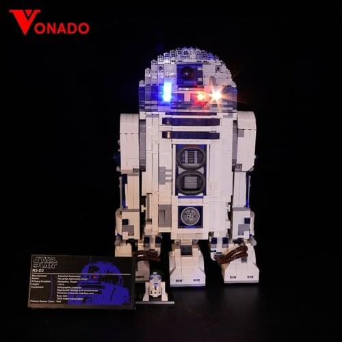 Led Light Set for 10225 Star R2-d2 ED Robot 05043 Building Blocks DIY decorate your blocks Toys(only Light set,no blocks)