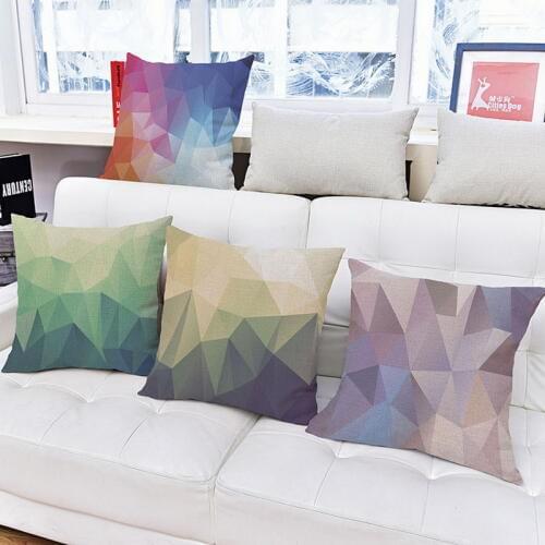 New style Scandinavian Geometric patterns Decorative Cushion Linen Throw Pillow Cover for Pilow Cases 18'' Free Shipping
