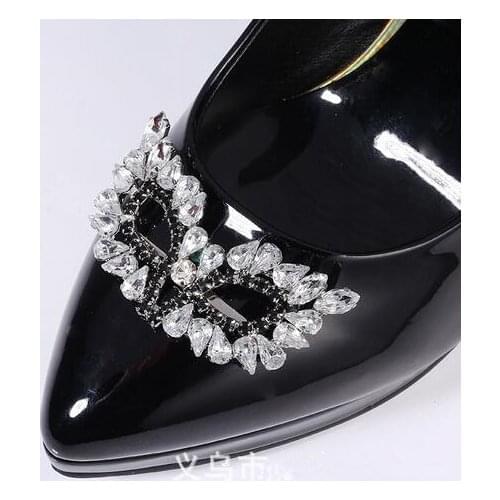 New Design Sexy Rhinestone Fox Mask Shoes Decoration For High Heel One Pair Free Shipping
